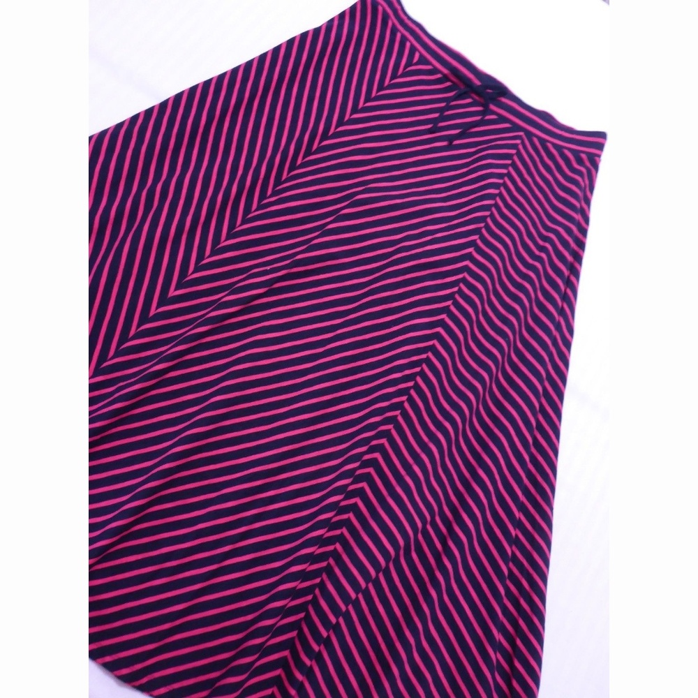 Talbots Women's L Large Maxi Skirt Striped